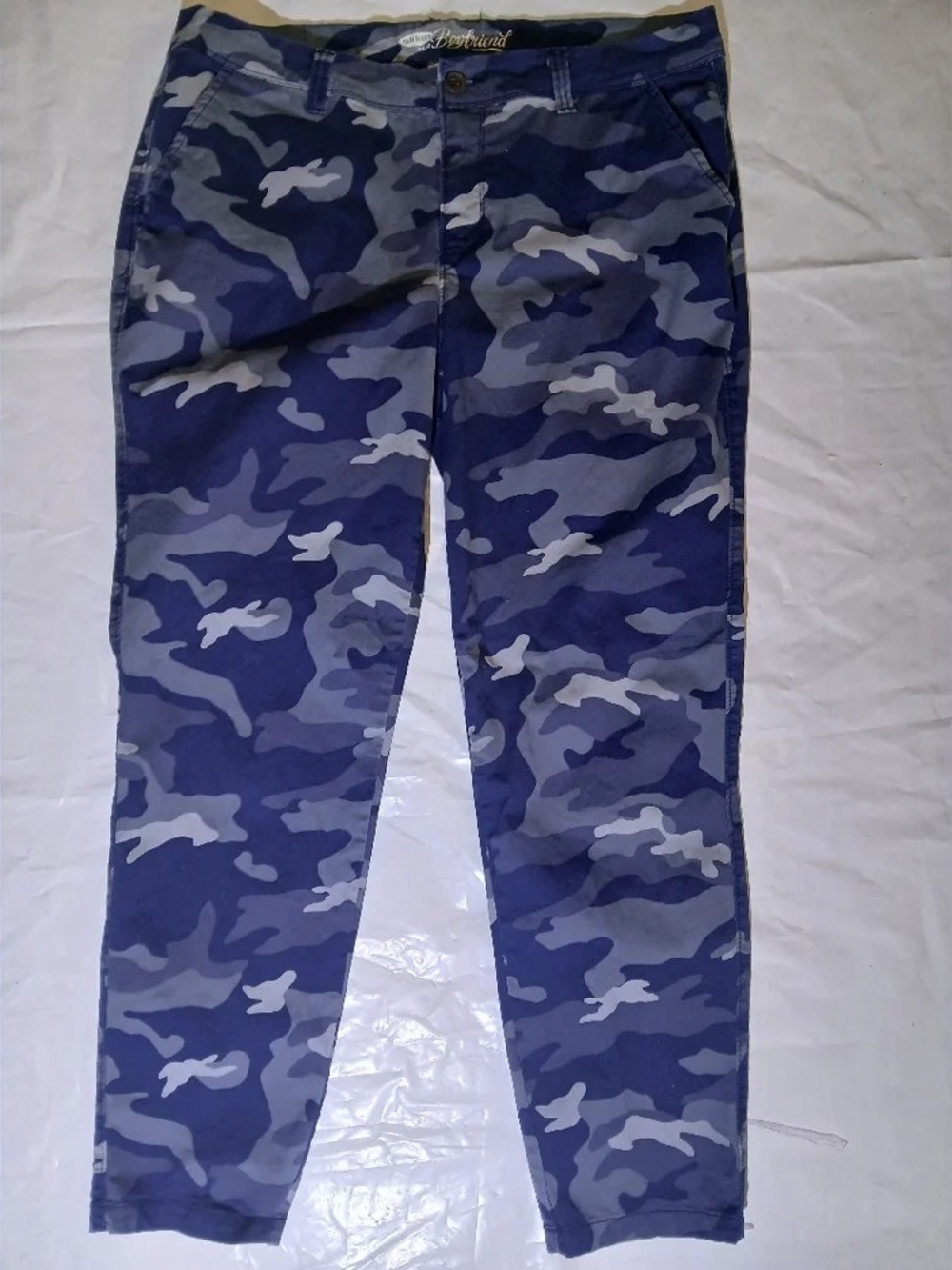 Old Navy Blue Gray Camo Skinny Pants